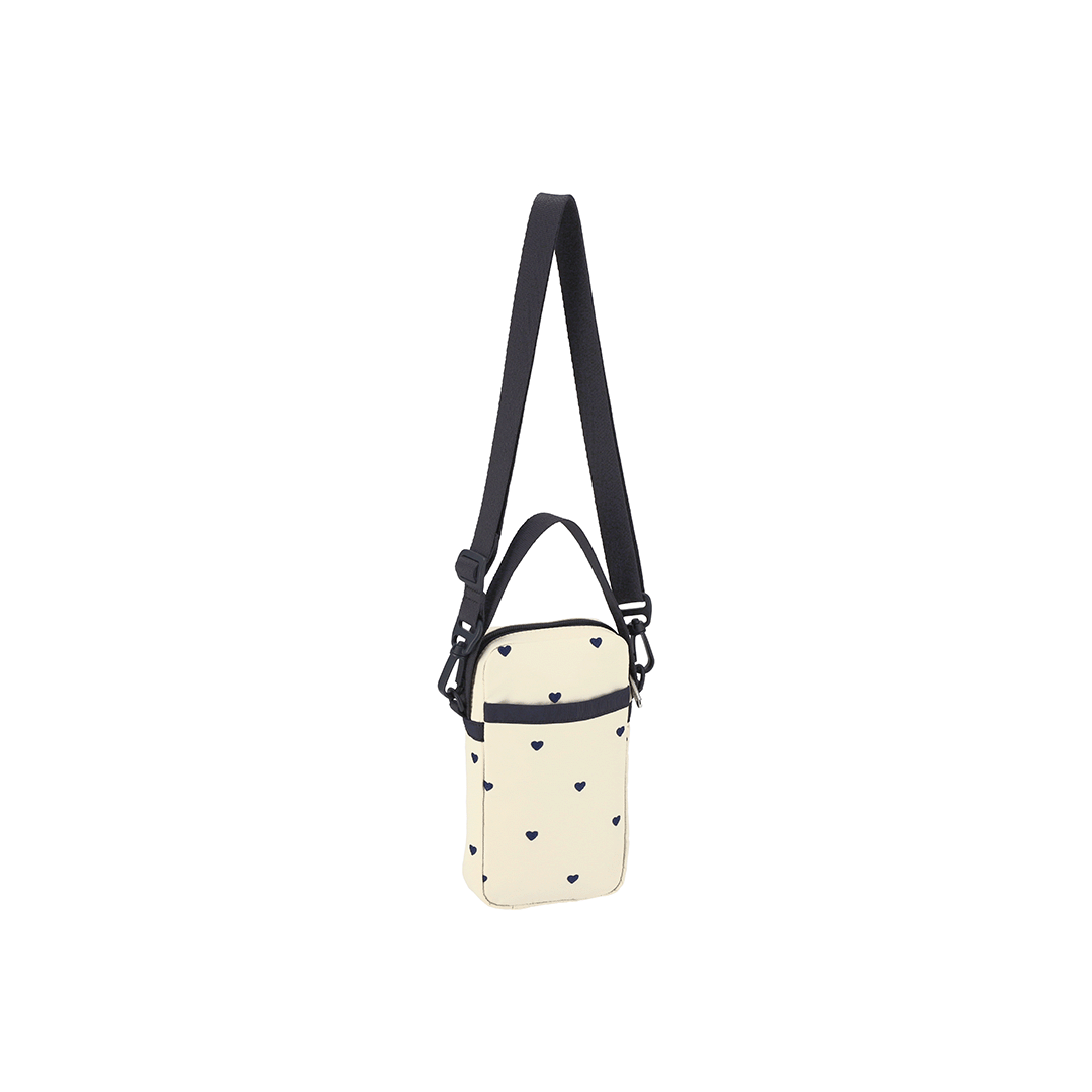 Navy Swiss Heart Mini Phone Crossbody Bag