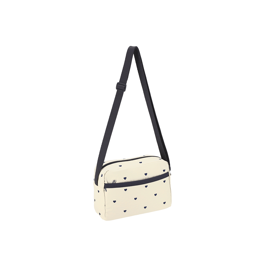 Navy Swiss Heart Daniella Crossbody Bag
