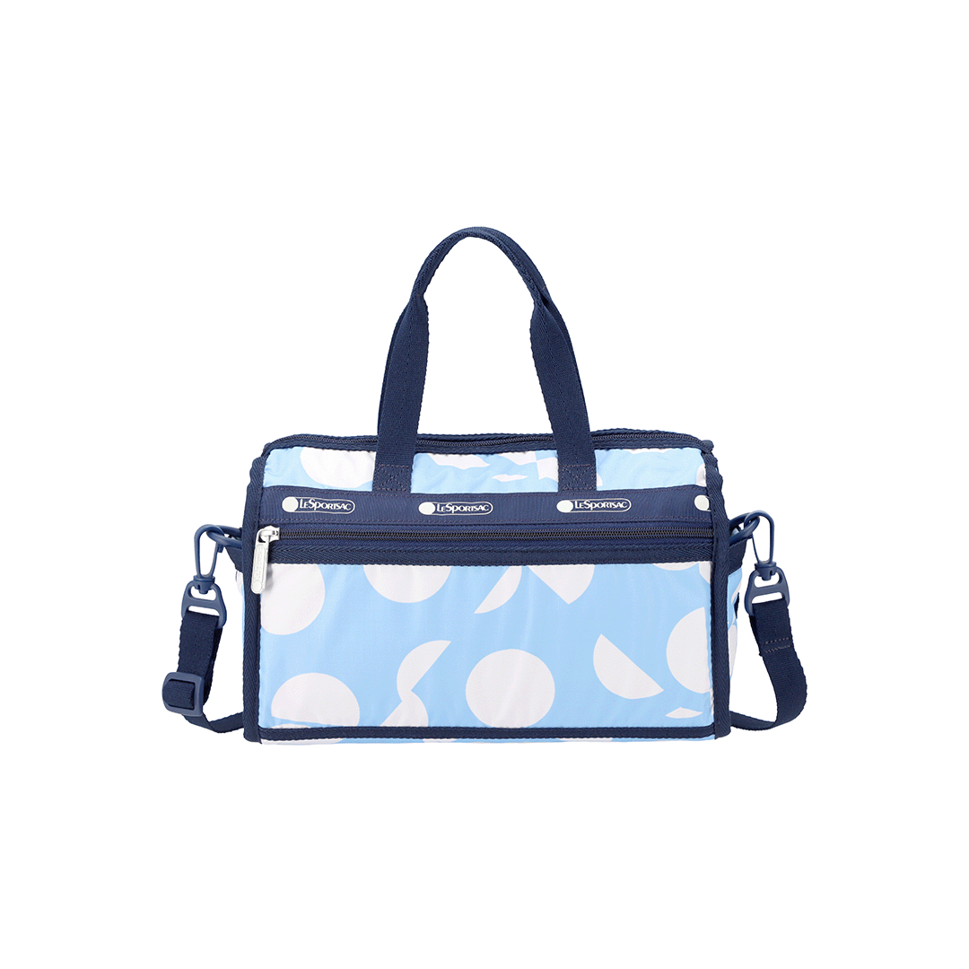 Geometric Sky Deluxe Mini Duffel Crossbody Bag