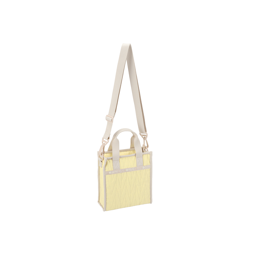 Citron Deboss Mini N/S Tote Bag