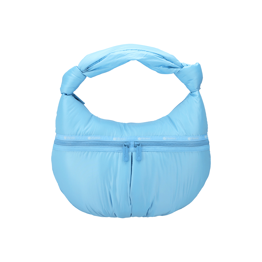 Baltic Sea Sheen Zip Hobo Bag