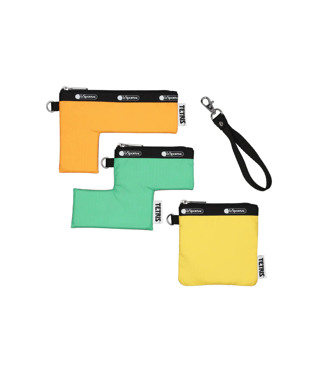 LeSportsac x Tetris Zip Pouch Set