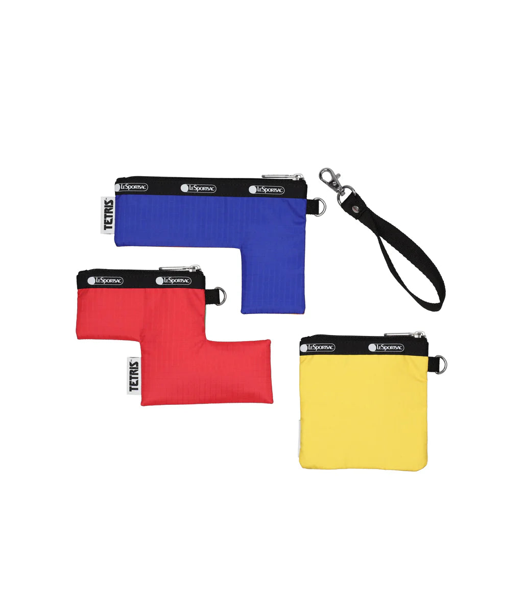LeSportsac x Tetris Zip Pouch Set