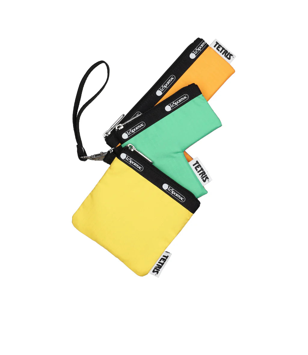 LeSportsac x Tetris Zip Pouch Set