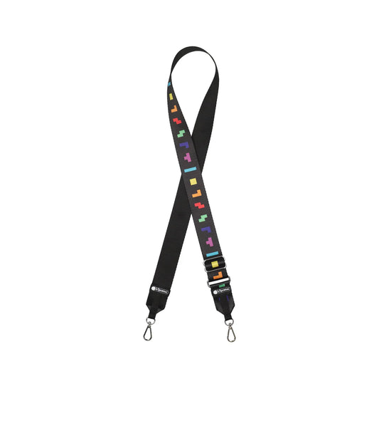 LeSportsac x Tetris Adjustable Strap 1.5 Inch Tetrimino Strap