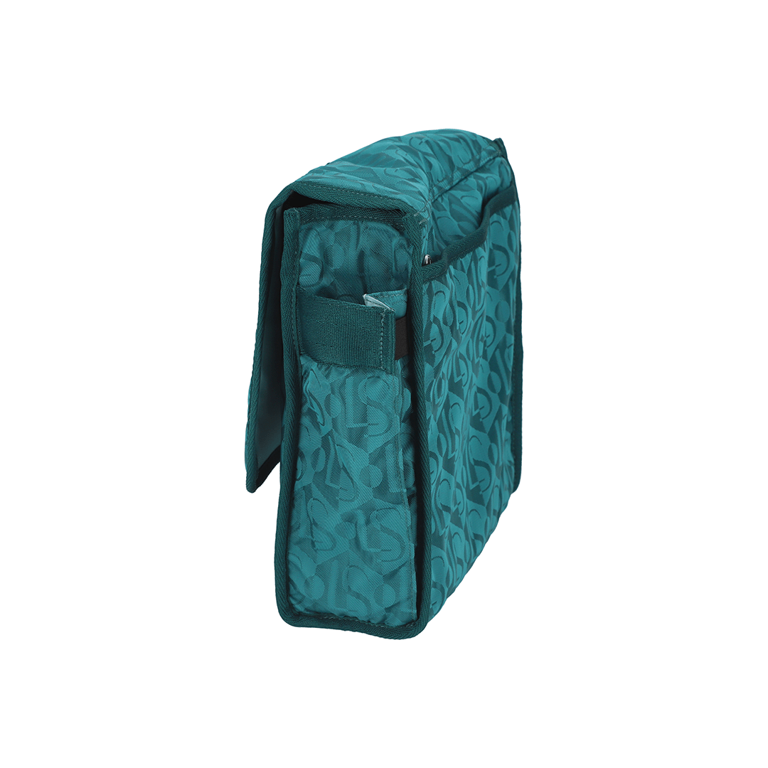 Monogram Jacquard Teal Ryan Crossbody