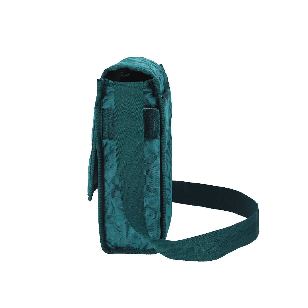 Monogram Jacquard Teal Ryan Crossbody