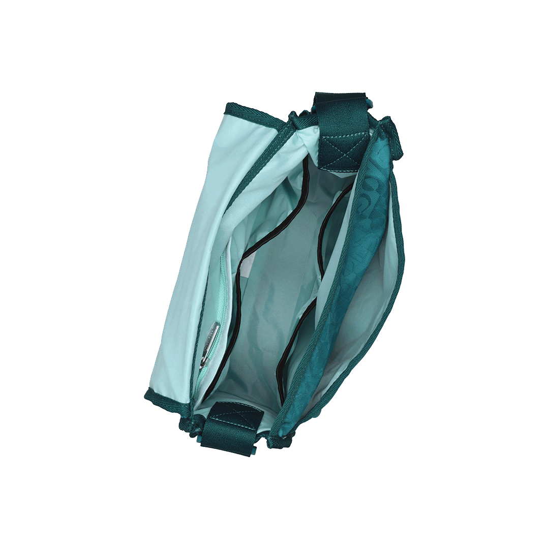 Monogram Jacquard Teal Ryan Crossbody