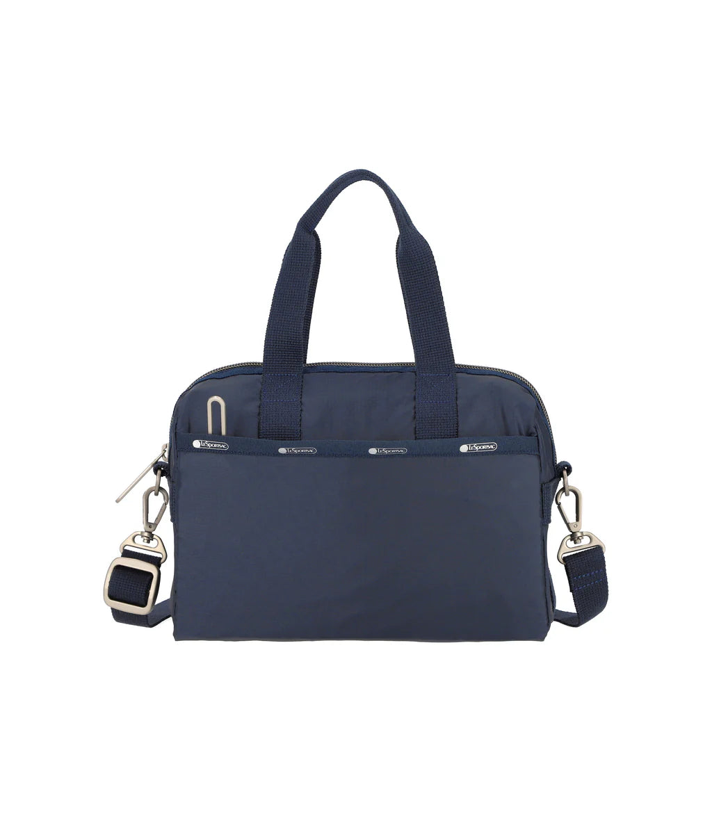 Small Uptown Satchel Dark Blue C