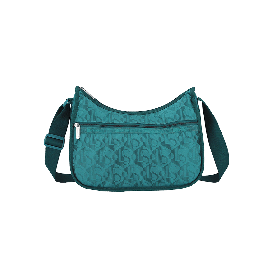 Monogram Jacquard Teal Classic Hobo Bag