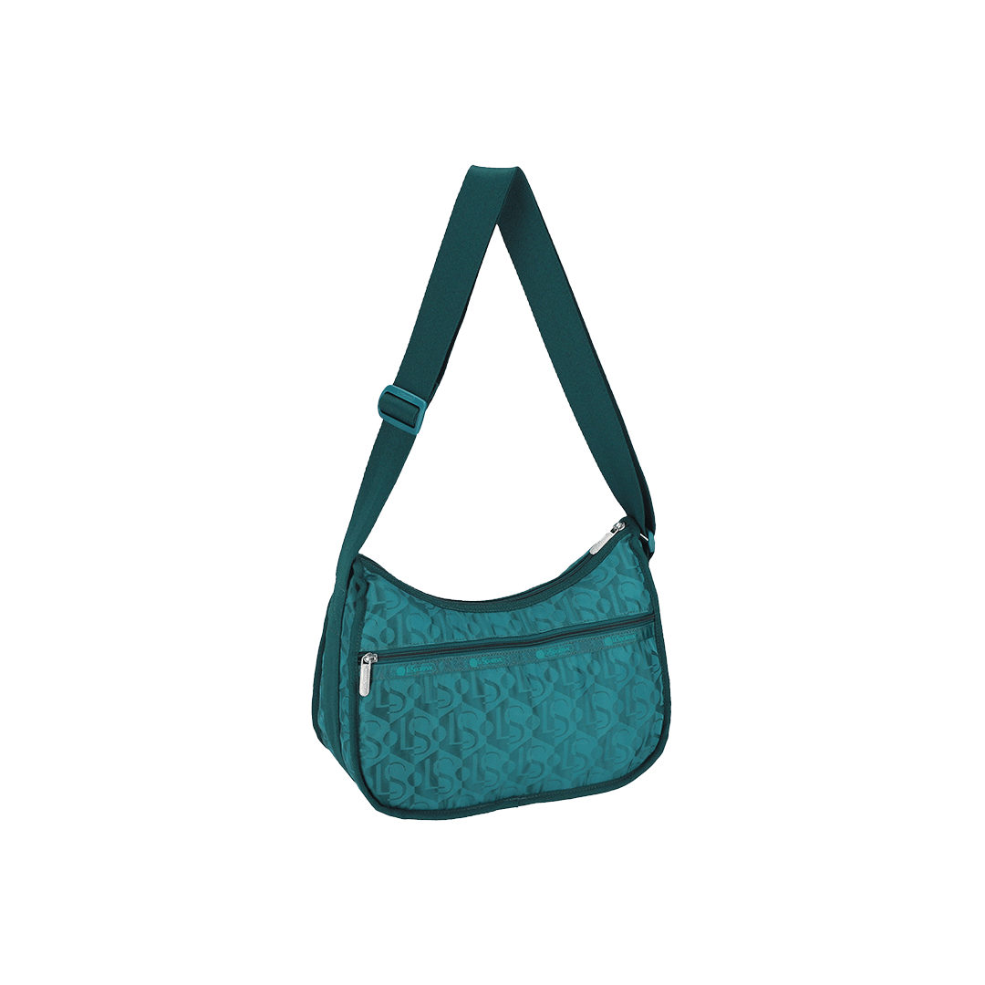 Monogram Jacquard Teal Classic Hobo Bag