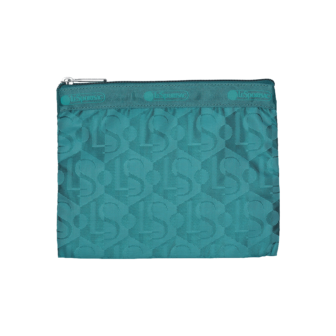 Monogram Jacquard Teal Classic Hobo Bag