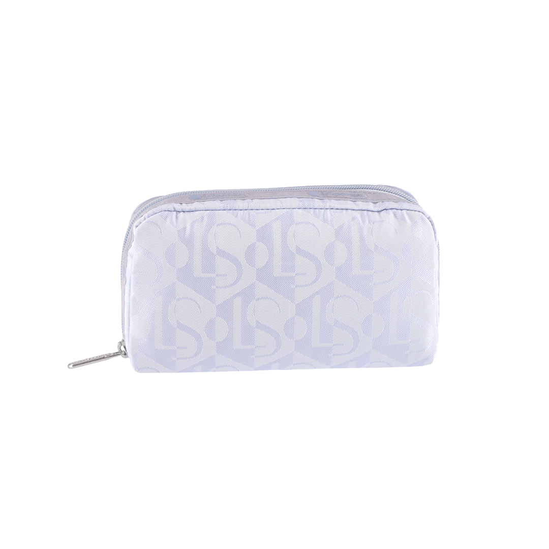 Monogram Jacquard Lavender Rectangular Cosmetic Pouch