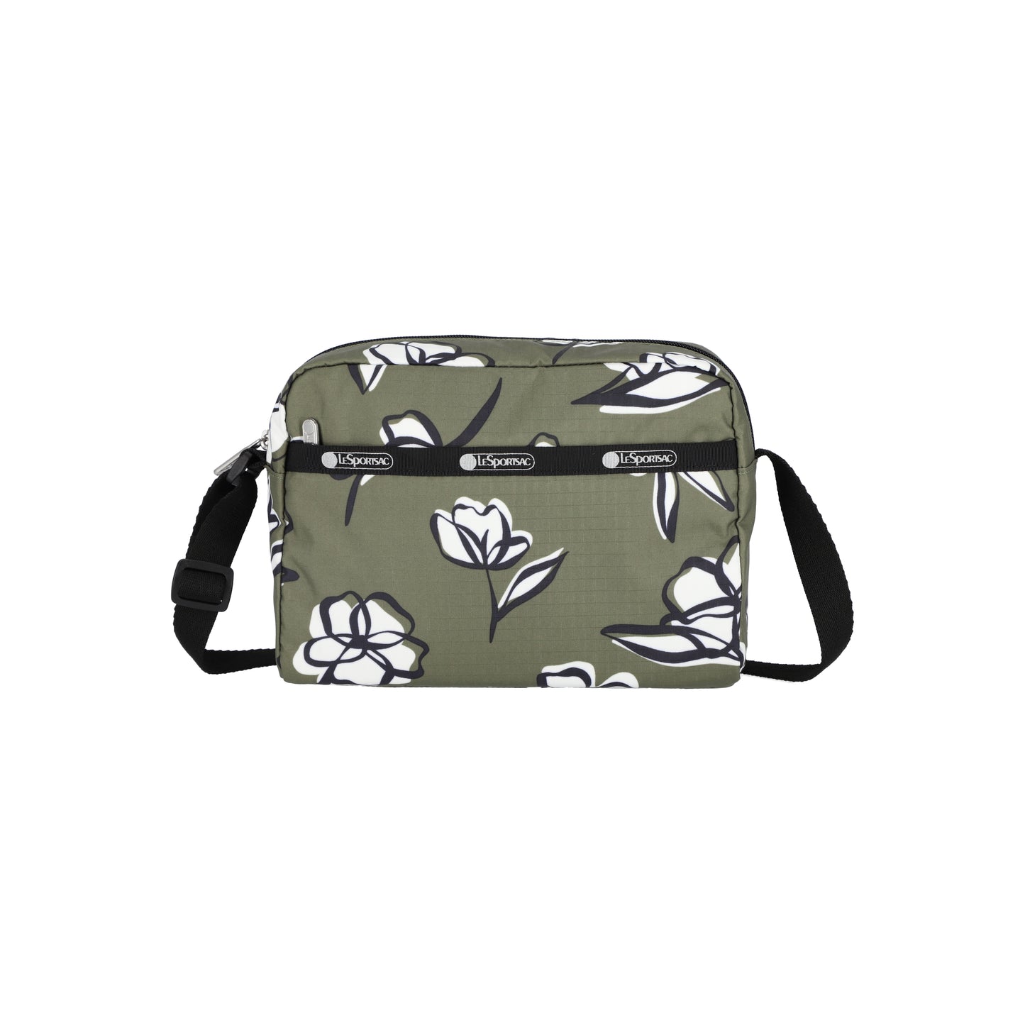 Daniella Crossbody Olive Floral Silhouette