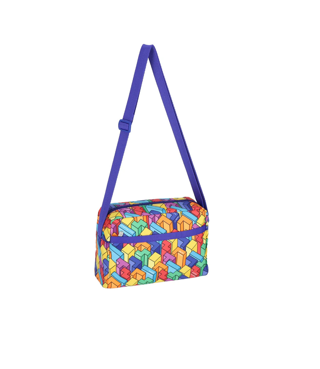 LeSportsac x Tetris Daniella Crossbody Tetrimino City Blocks
