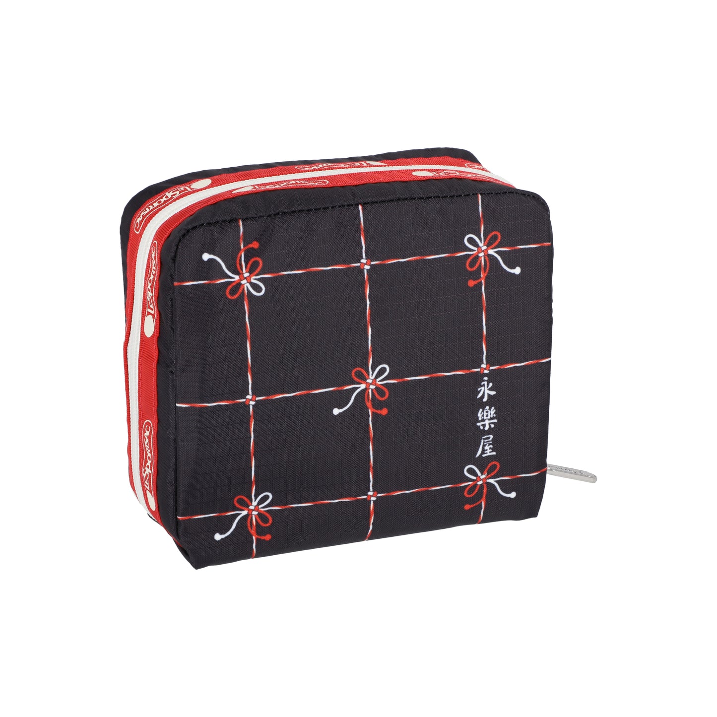 Medium Square Cosmetic Japanese Art Dog