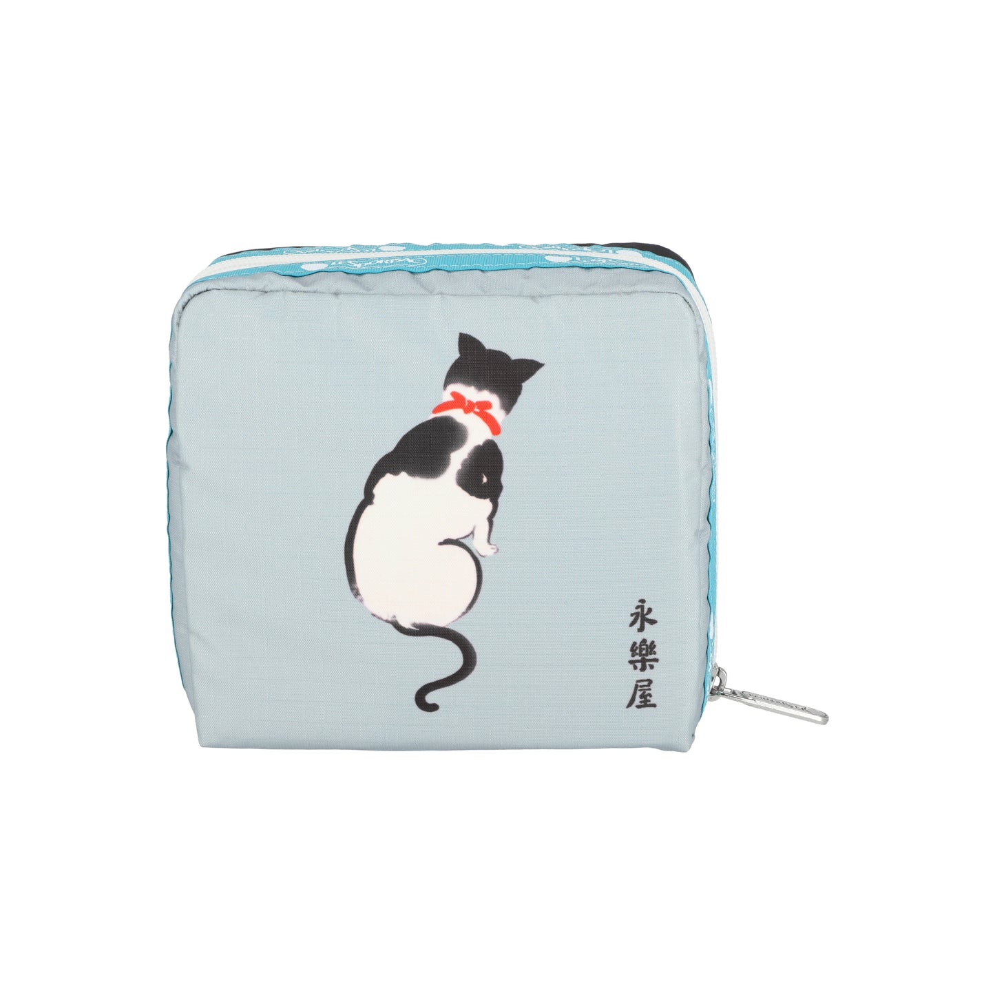 Medium Square Cosmetic Japanese Art Cat