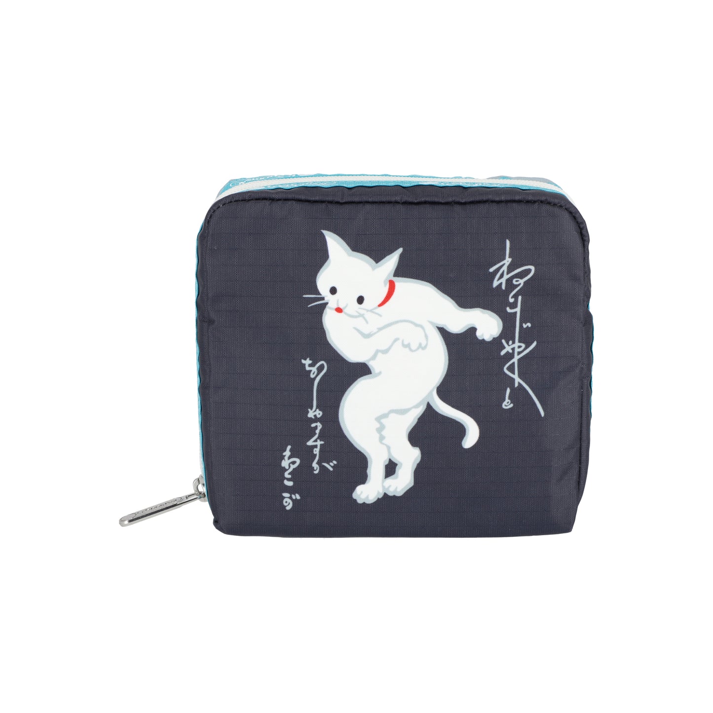 Medium Square Cosmetic Japanese Art Cat