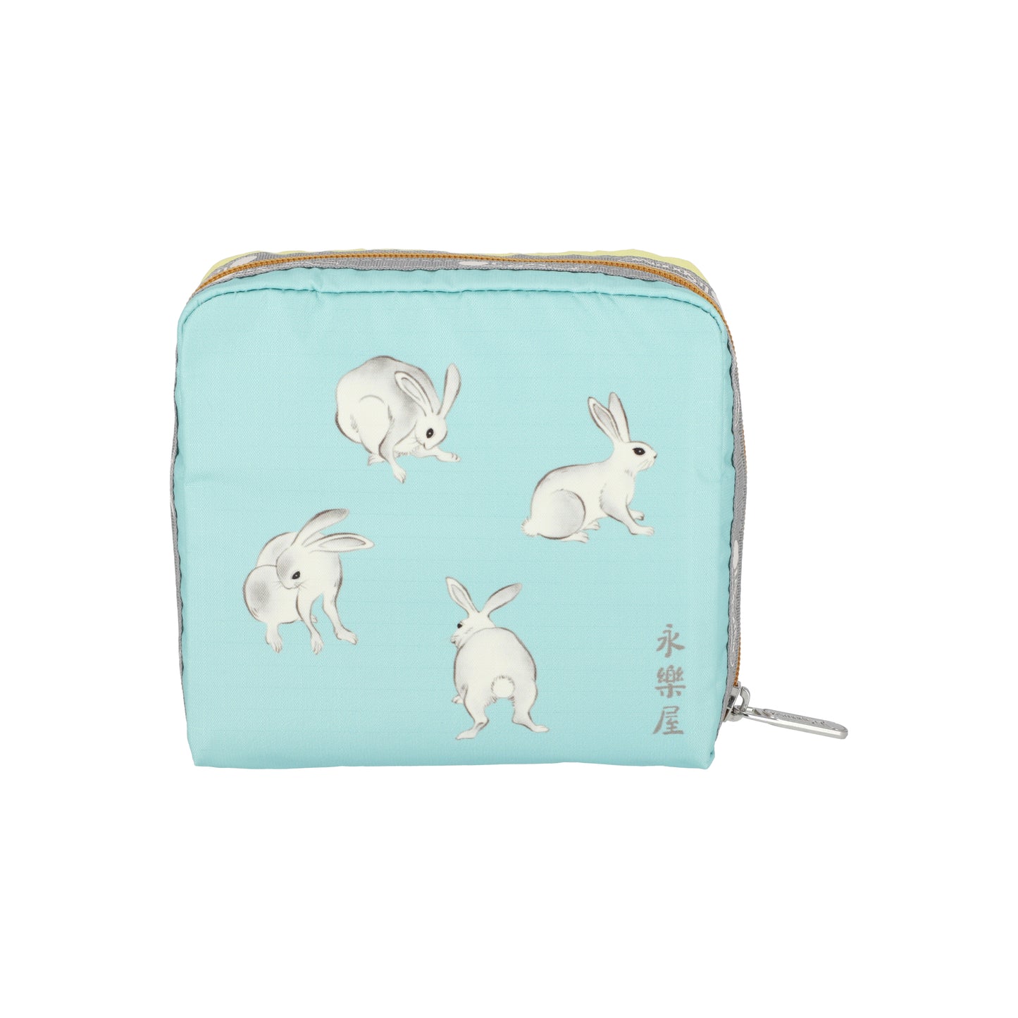 Medium Square Cosmetic Japanese Art Bunny