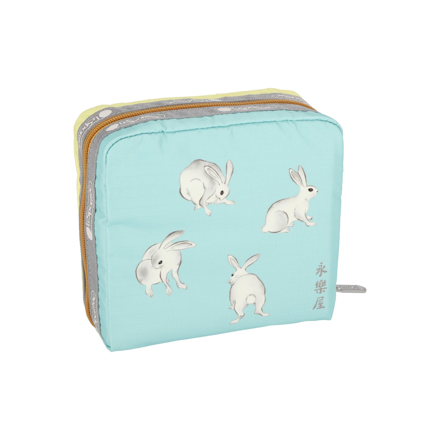Medium Square Cosmetic Japanese Art Bunny