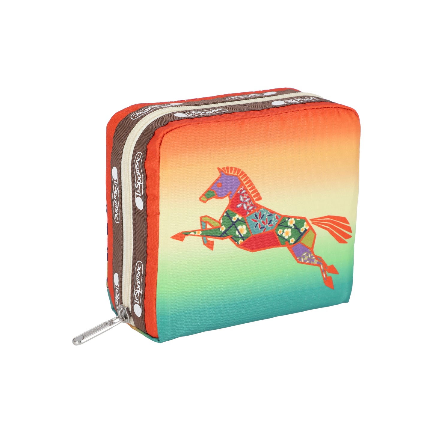 Medium Square Cosmetic Japanese Art Horse