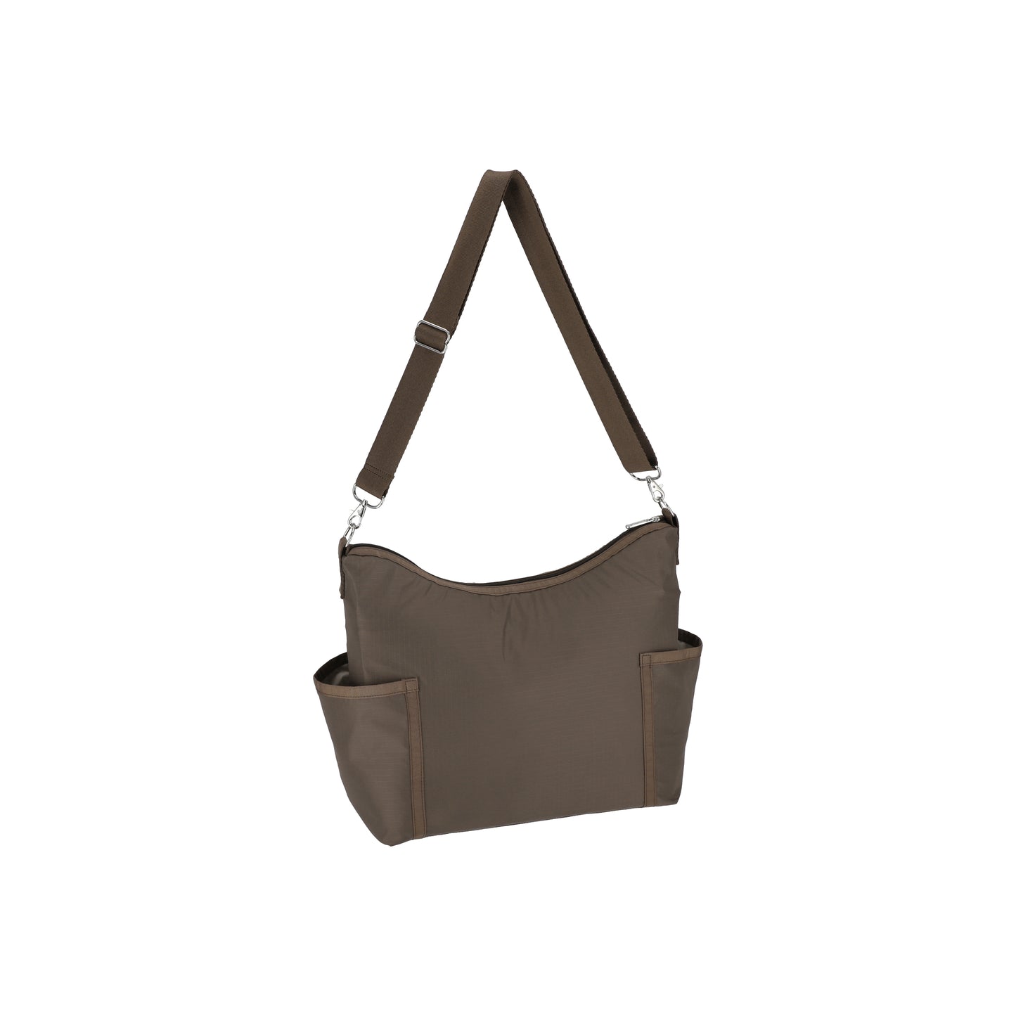 Zip Bucket Shoulder Dark Chocolate