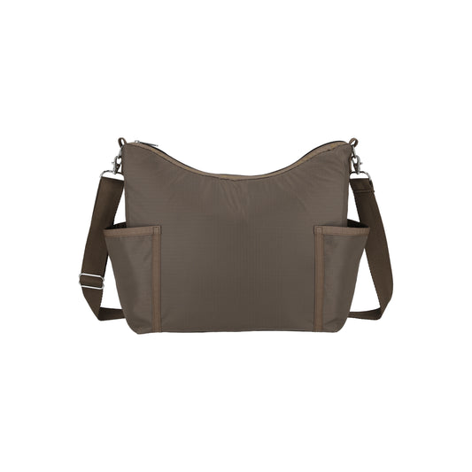 Zip Bucket Shoulder Dark Chocolate