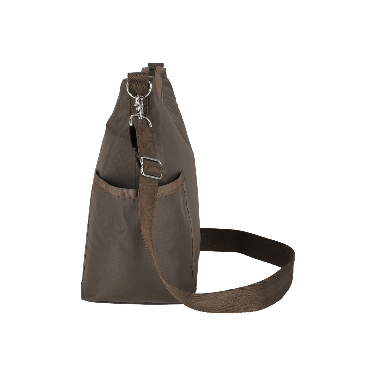 Zip Bucket Shoulder Dark Chocolate