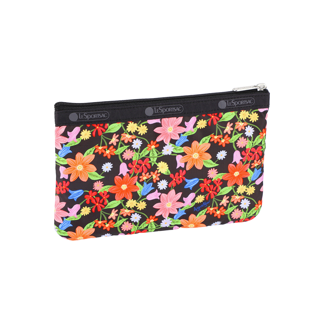 Painted Garden 3 Zip Cosmetic Pouch