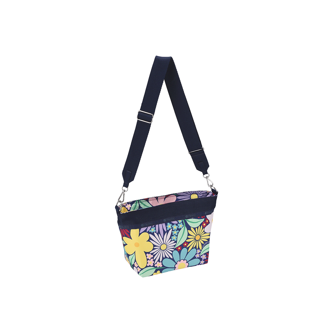 Flower Pop Small Bucket Crossbody Bag
