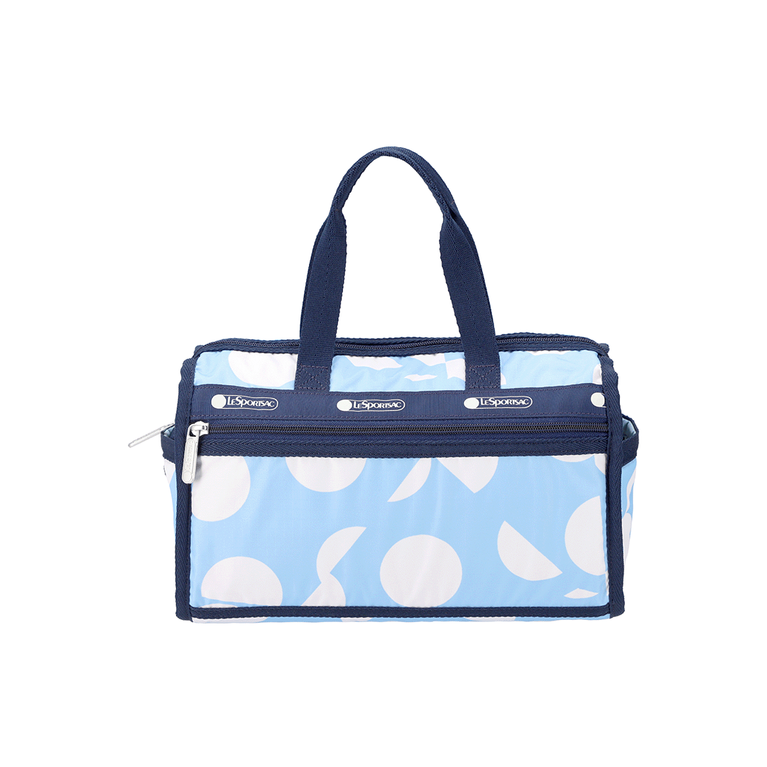 Geometric Sky Deluxe Mini Duffel Crossbody Bag