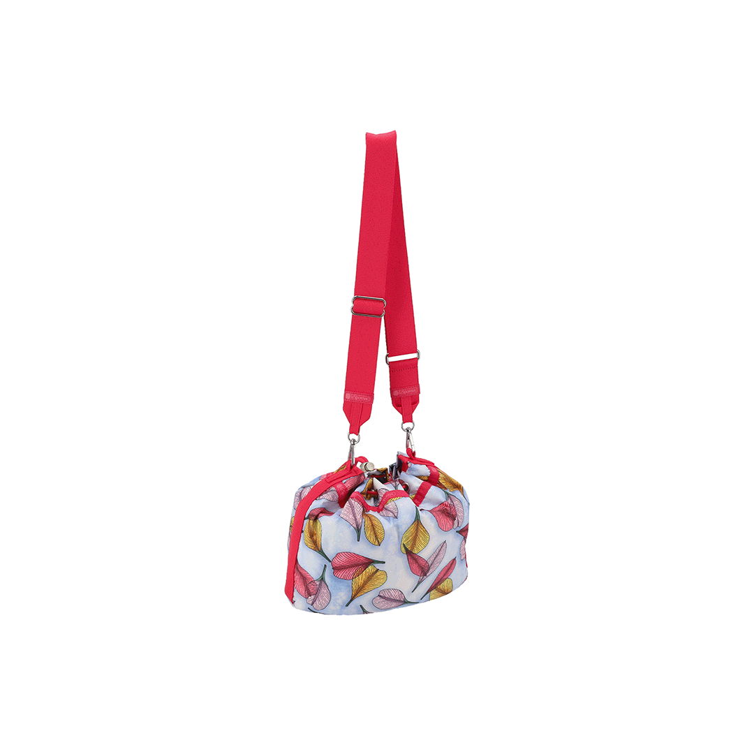 Summer Petals Convertible Drawstring Crossbody Bag
