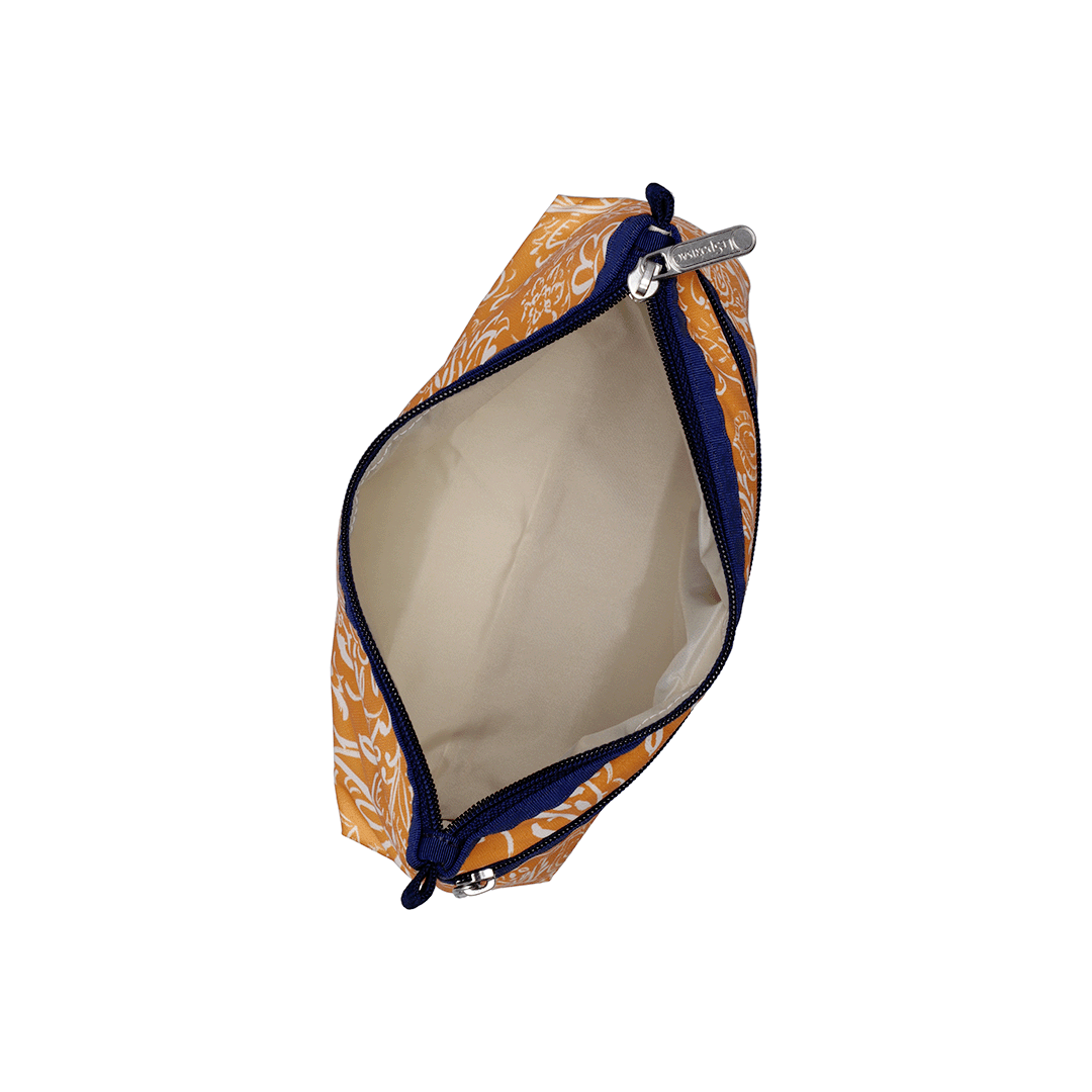 Paisley Patch Cosmetic Clutch Pouch