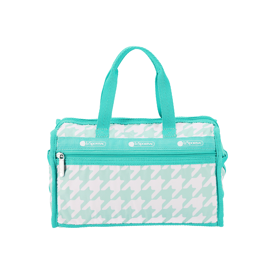 LeSportsac Willow Check Deluxe Mini Duffel Crossbody Bag