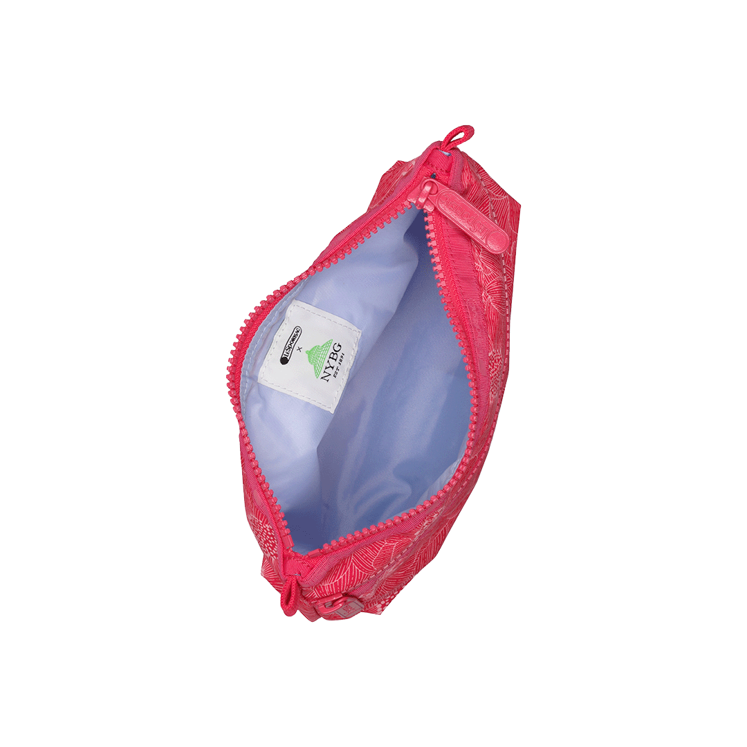 Summer Garden Flower Cosmetic Clutch Pouch