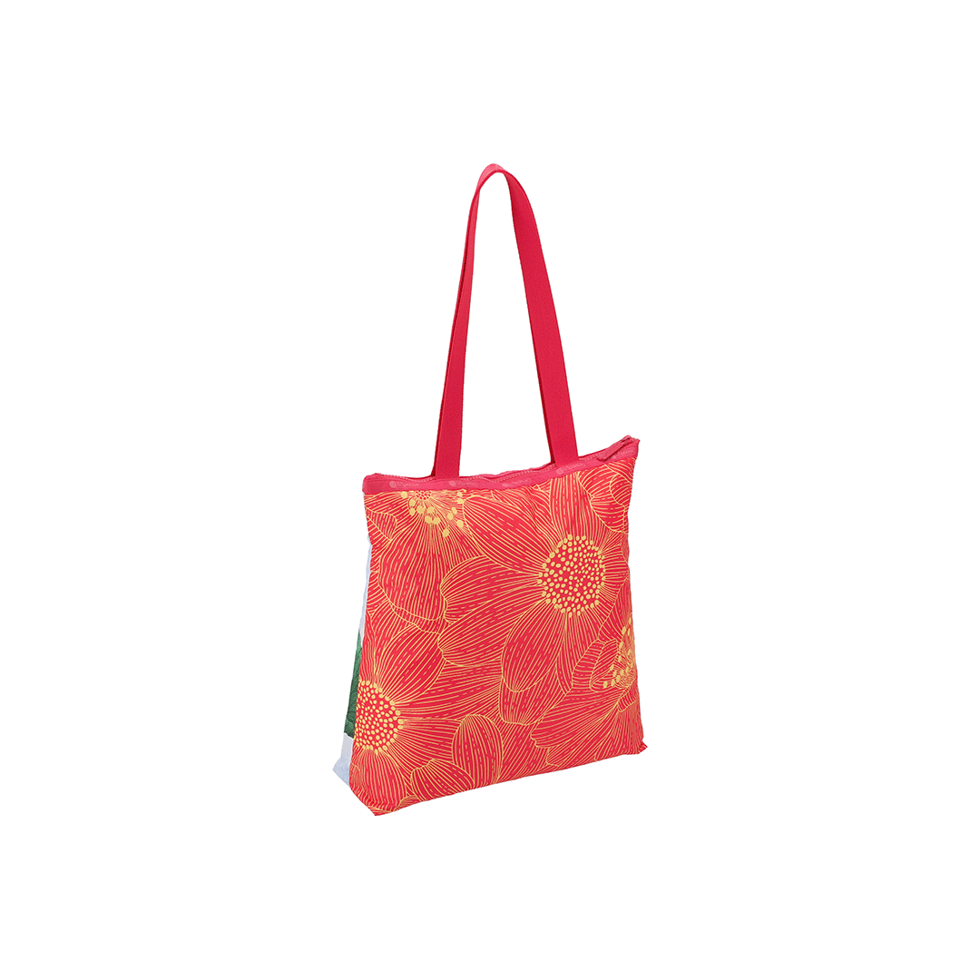 LeSportsac Summer Lotus Easy Magazine Tote Bag
