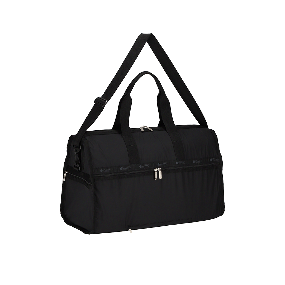 Recycled Black Deluxe Large Weekender Travel Bag