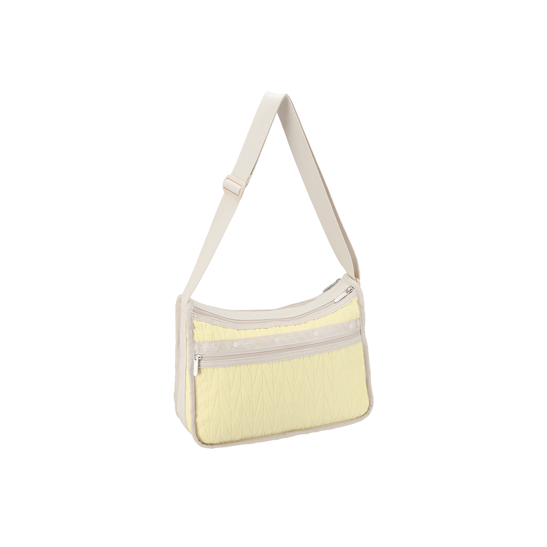 Citron Deboss Deluxe Everyday Hobo Bag