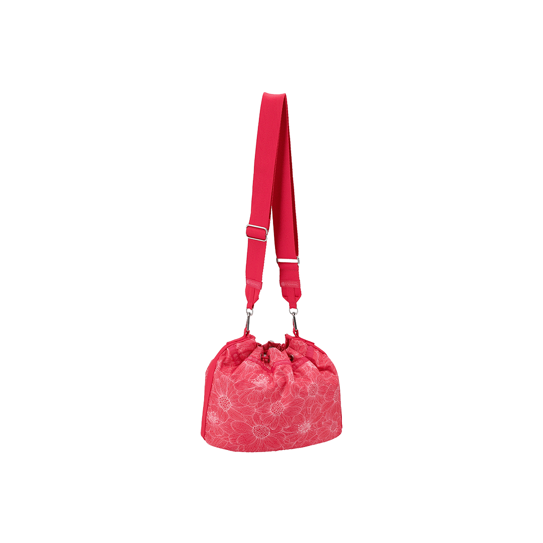 Summer Garden Flower Convertible Drawstring Crossbody Bag