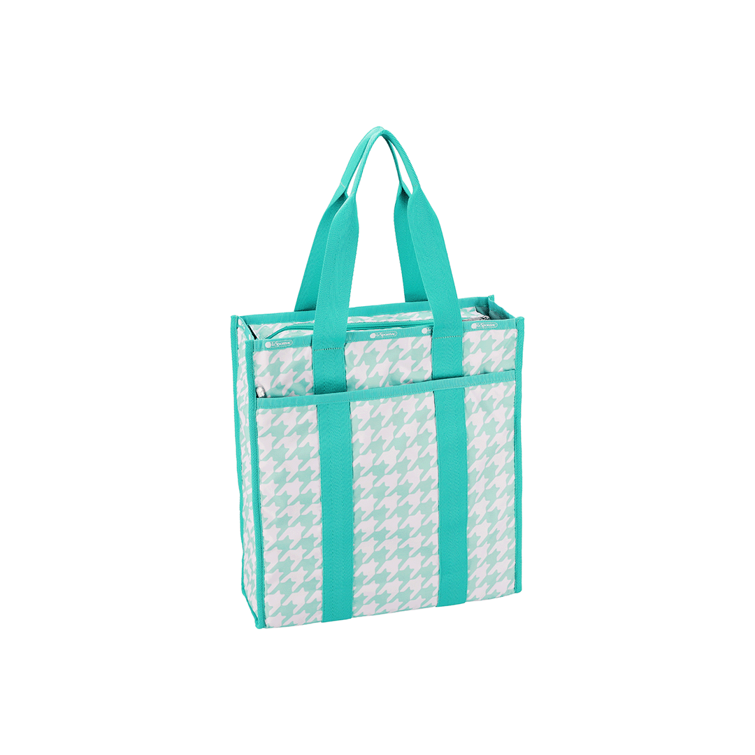 LeSportsac Willow Check Large Webbing Book Tote Bag