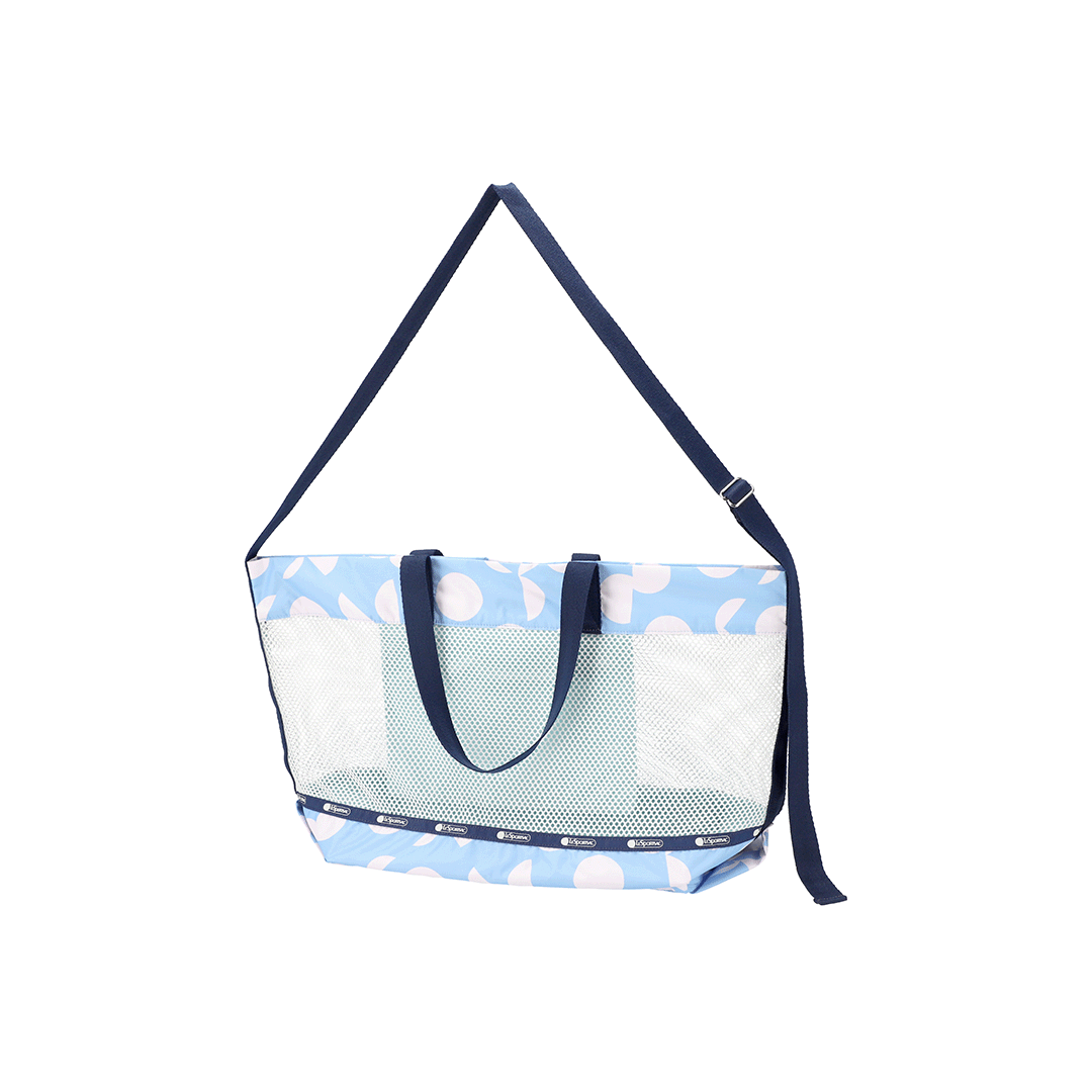 Geo Sky Mesh Medium Tote Bag