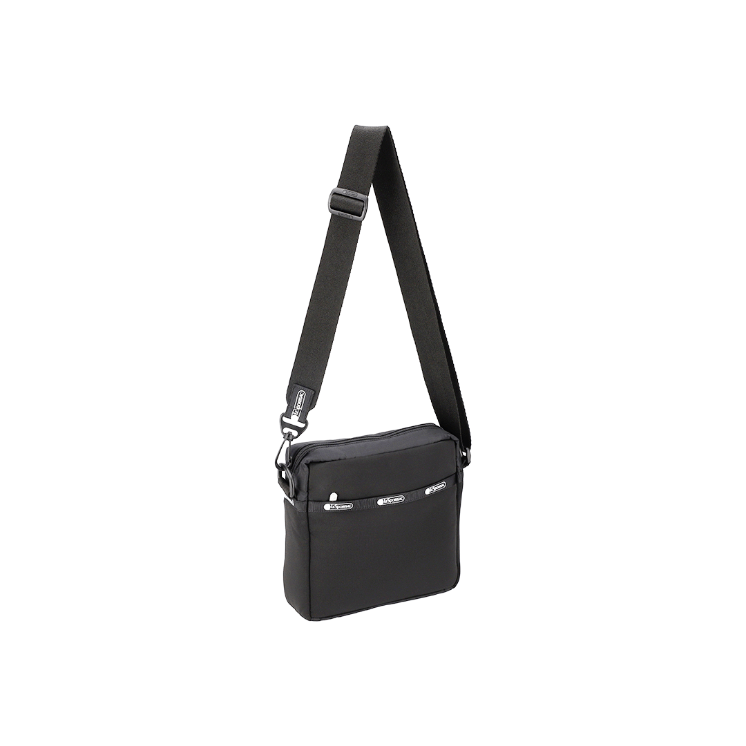 Black Weave Small Convertible Box Bag