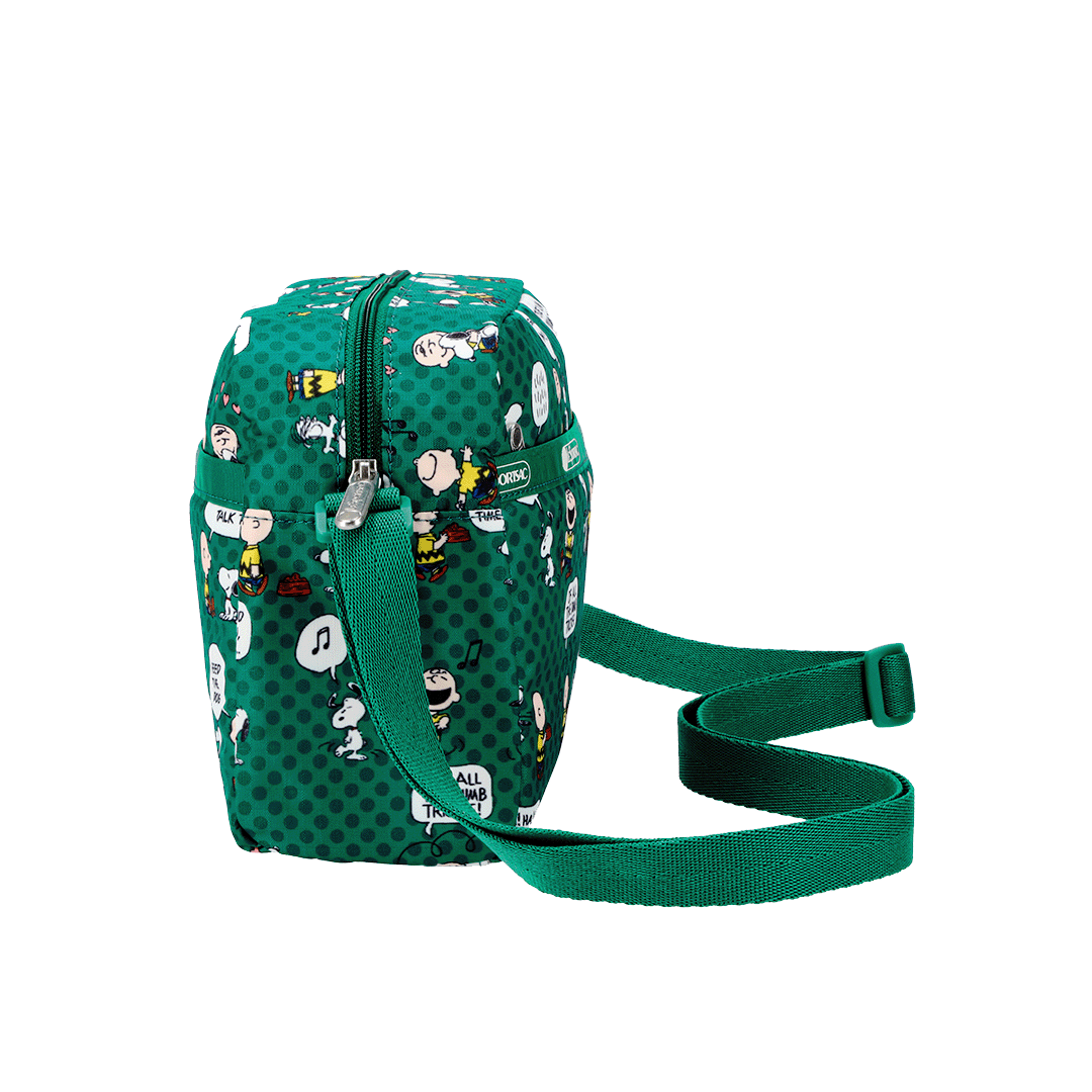Peanut Pals Green Daniella Crossbody Bag