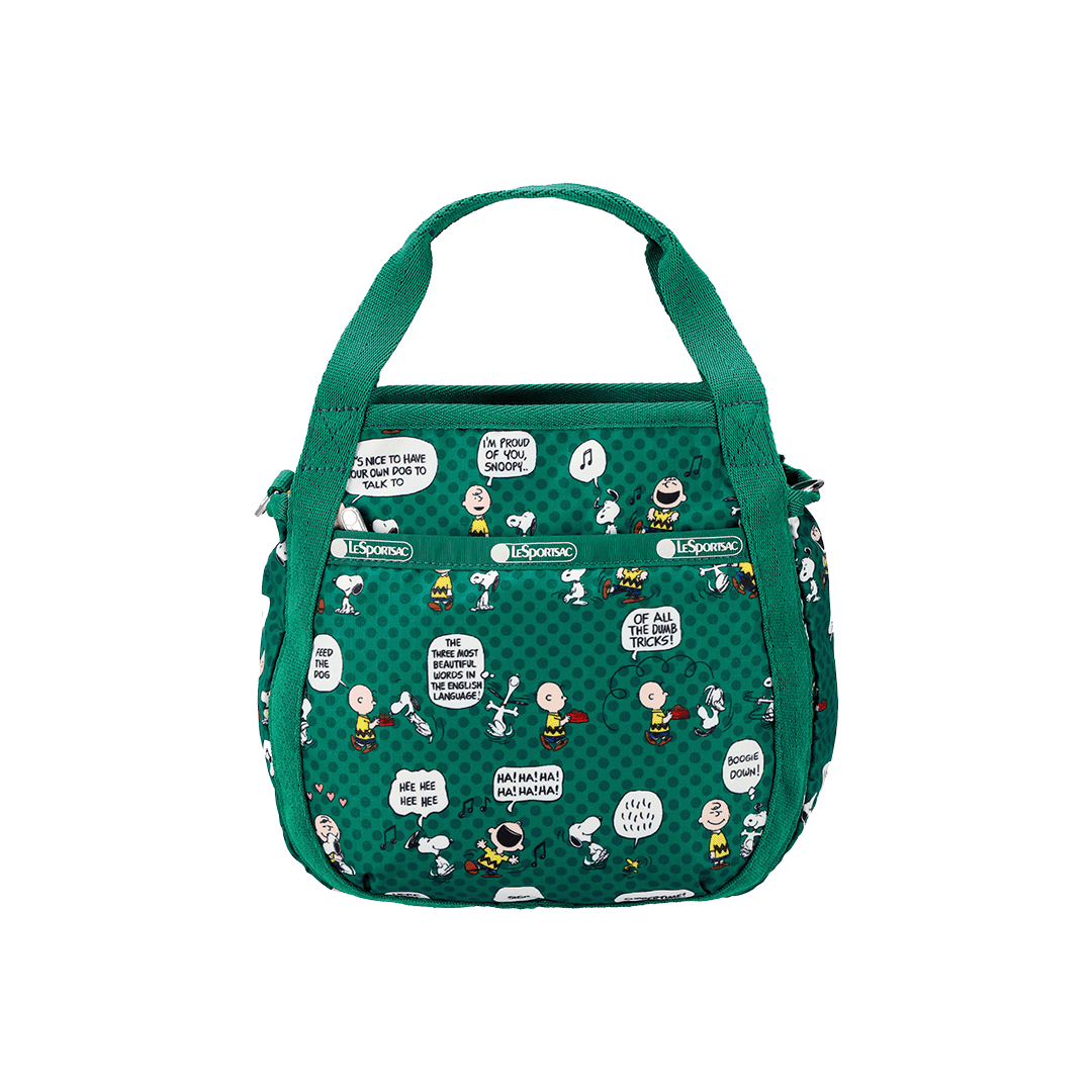 Peanut Pals Green Small Jenni Top Handle Crossbody Bag