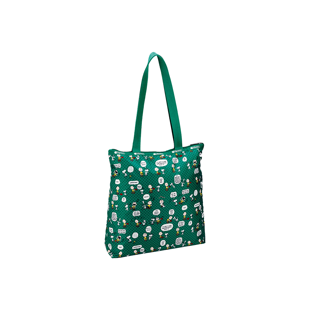 Peanut Pals Green Easy Magazine Tote Bag