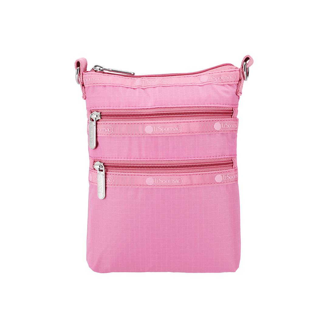Cashmere Rose 3 Zip Crossbody Bag