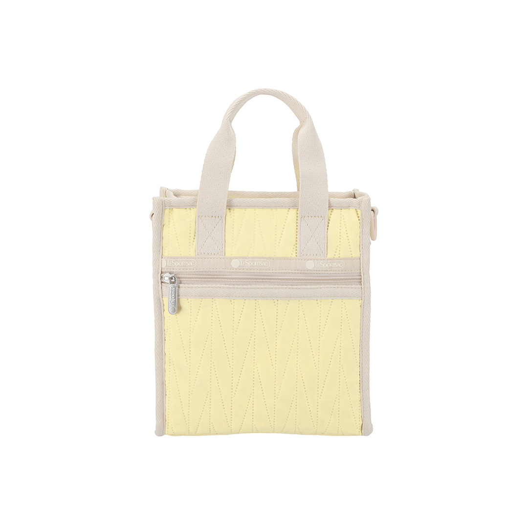 Citron Deboss Mini N/S Tote Bag
