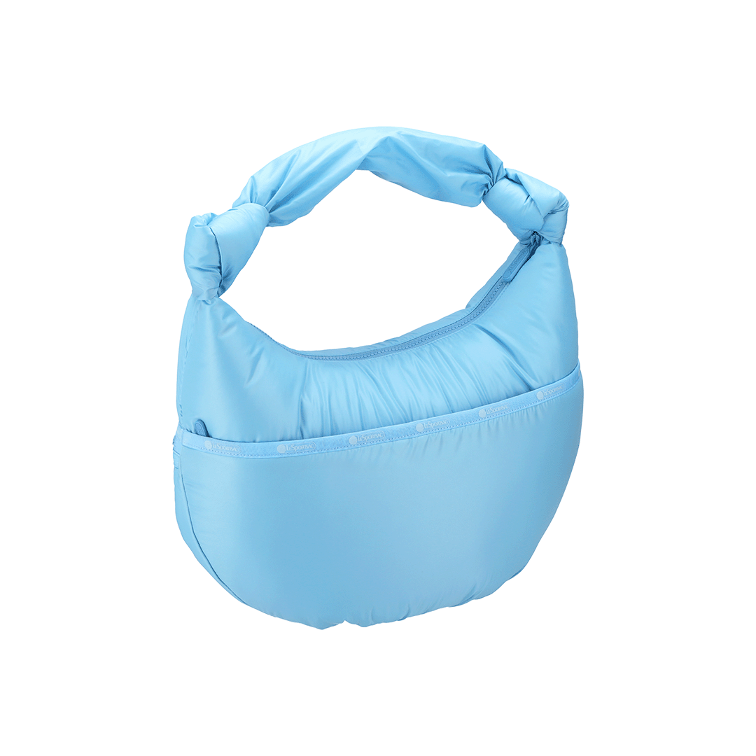 Baltic Sea Sheen Zip Hobo Bag