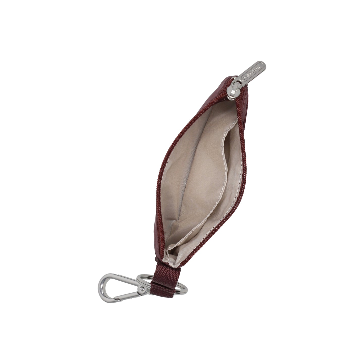 Zip Card Holder Deep Cherry