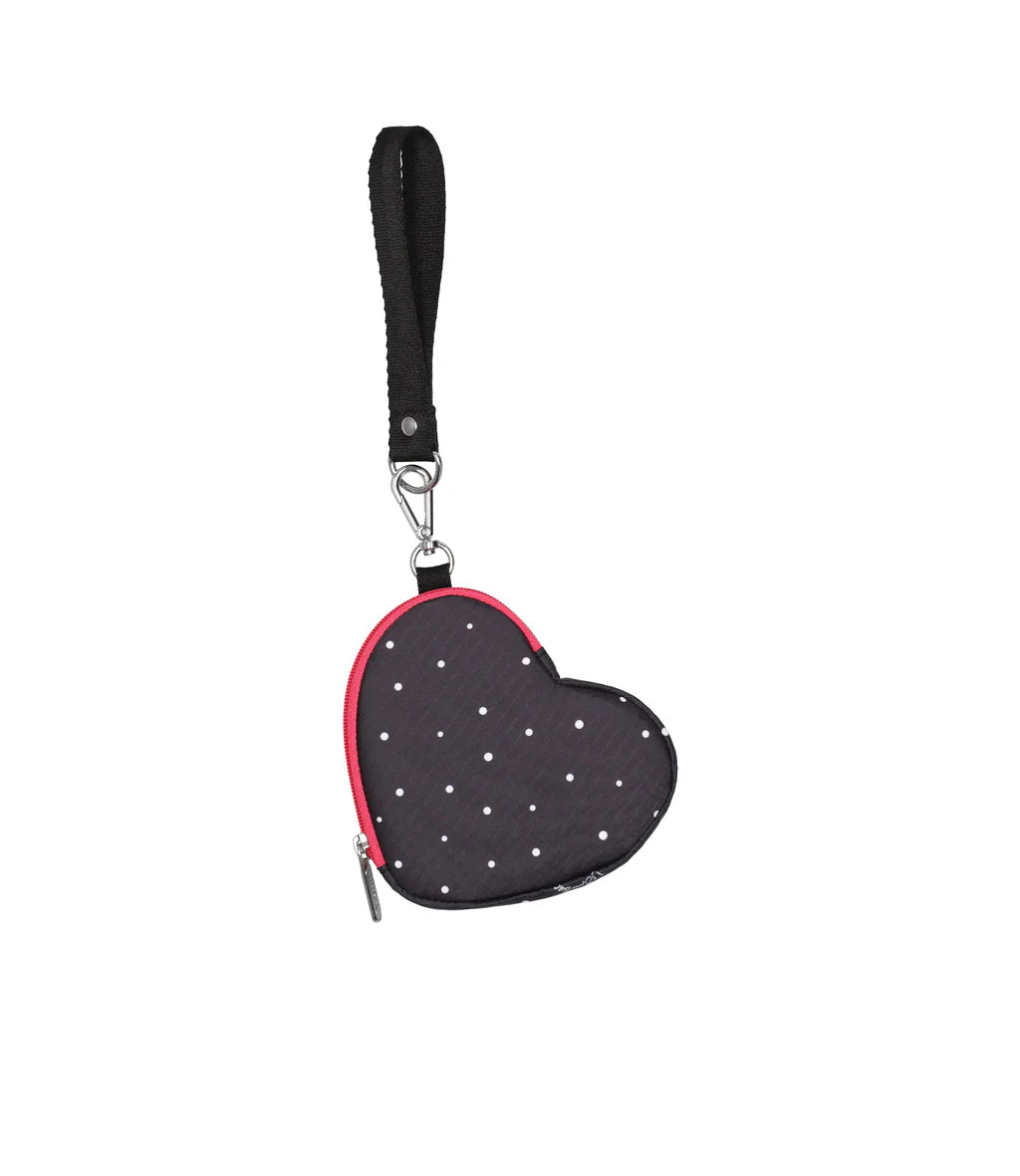Heart Wristlet Bliss Dot Pink